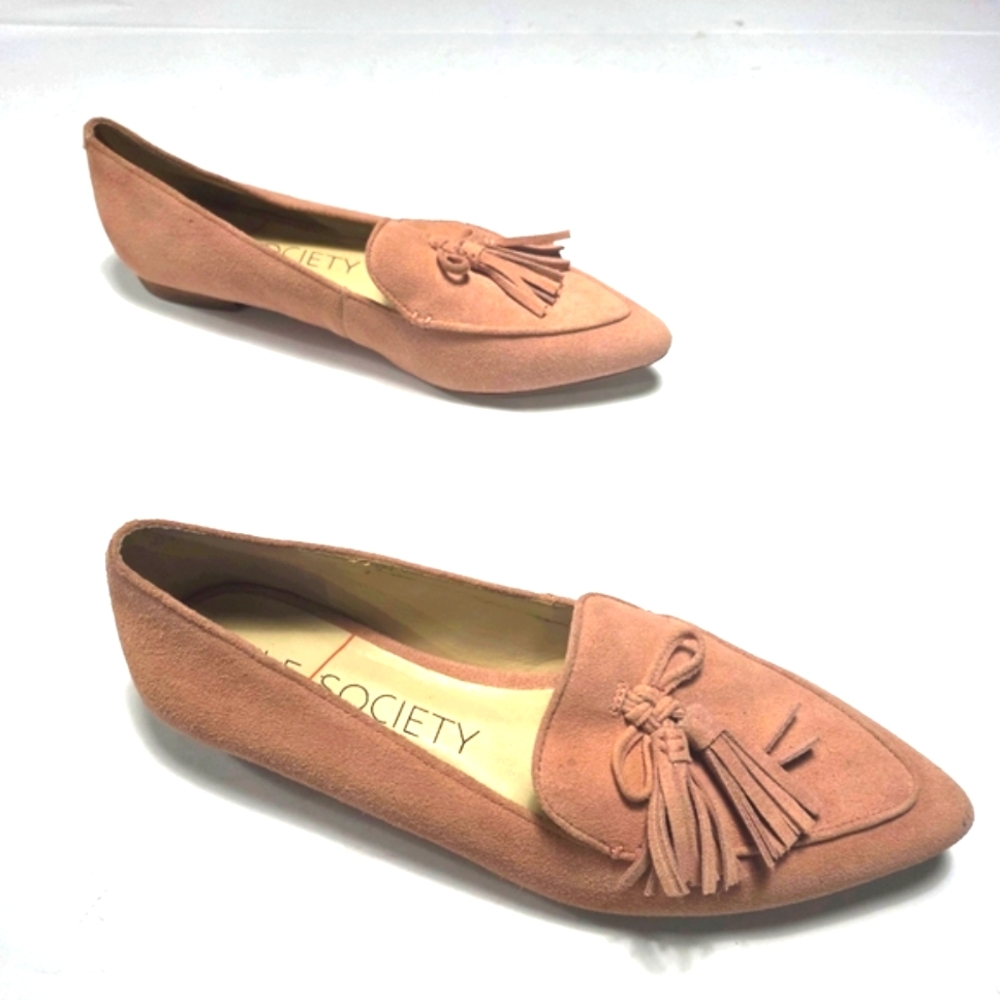 Sole Society Pink Tassel Loafers Size 9.5M